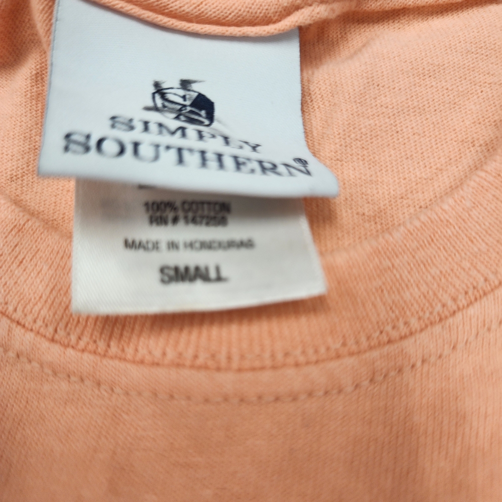 Simply Southern Kids Peach T-Shirt - Picture 3 of 8